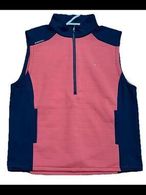 Zero Restriction Performance Vest Mens Navy Red XXL Lightweight Golf